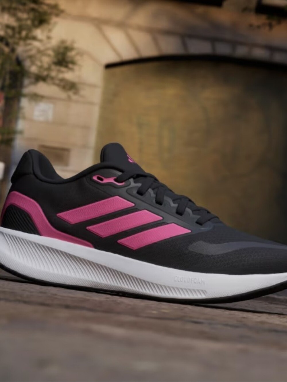 Adidas Runfalcon 5 W Women's Running Shoes JR3093 Black Pink